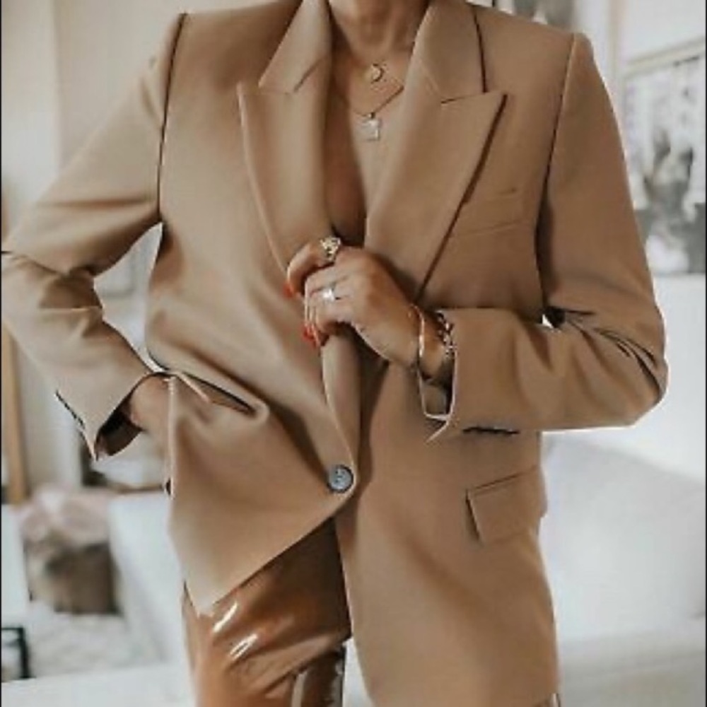 NWOT Zara Camel Blazer